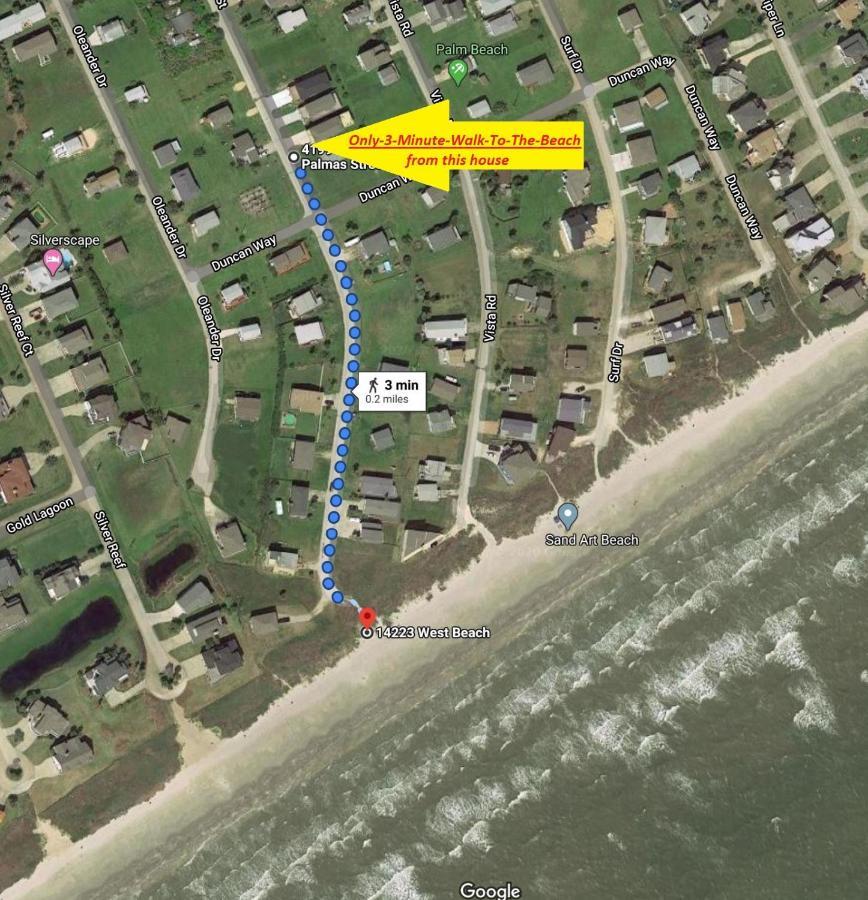 Private Beach -- Away From The Crowds - Ocean Views -Short Drive To Moody Gardens, Schlitter Bahn, Pleasure Pier 갤버스턴 외부 사진